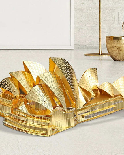 Sydney Opera House 3D Metal Puzzle Kit - Elegant DIY Model for Creative Minds