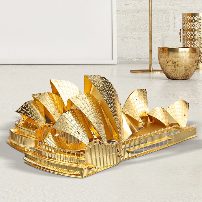 Sydney Opera House Metal Puzzle Model Kit for Adults - DIY Building Toy with Intricate Details