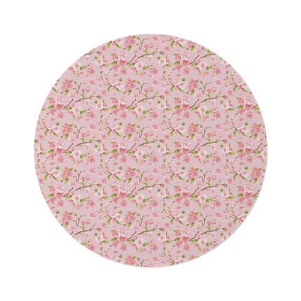 Sakura Bliss Plush Round Area Rug - Premium Quality Fun Design in Soft Chenille Blend..