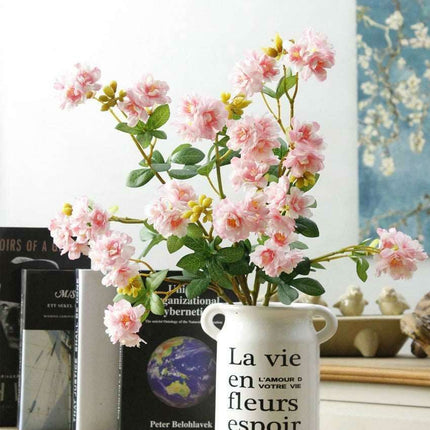 Sakura Silk Blossom Branch - Elegant Artificial Floral Arrangement for Home & Events..