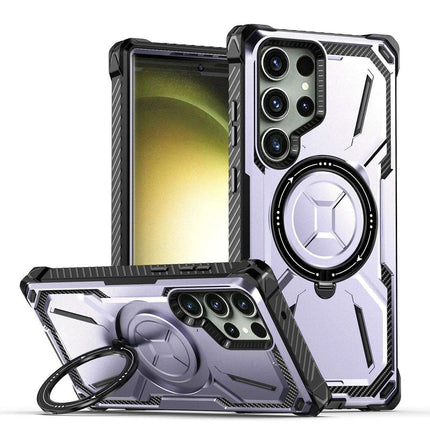 Samsung Galaxy S23 Ultra/S23+ Plus Rugged Military-Grade Shockproof Case with Magnetic Stand and MagSafe Support- Très Elite- Très Elite