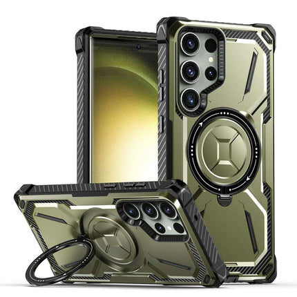 Samsung Galaxy S23 Ultra/S23+ Plus Rugged Military-Grade Shockproof Case with Magnetic Stand and MagSafe Support- Très Elite- Très Elite