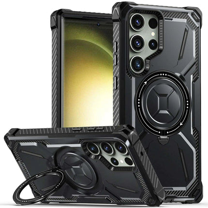 Samsung Galaxy S23 Ultra/S23+ Plus Rugged Military-Grade Shockproof Case with Magnetic Stand and MagSafe Support - Très Elite