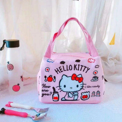 Sanrio Character Cozy Lunch Bag - Cute Insulated Tote Featuring Keroppi, My Melody & Badtz Maru for School and Office - Très Elite