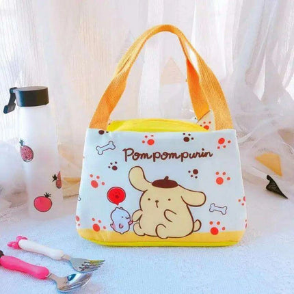 Sanrio Character Cozy Lunch Bag - Cute Insulated Tote Featuring Keroppi, My Melody & Badtz Maru for School and Office - Très Elite