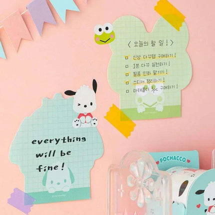 Sanrio Character Shaped Note Pad - 50 Cute Reminder Notes for Everyday Use - Très Elite