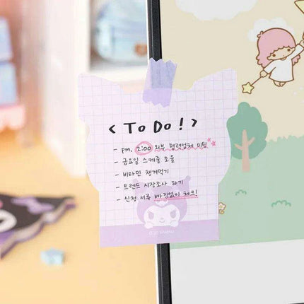 Sanrio Character Shaped Note Pad - 50 Cute Reminder Notes for Everyday Use - Très Elite