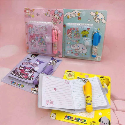 Sanrio Charming Mini Journal Collection - My Melody, Kuromi, Cinnamoroll - Pocket-Sized Notebook Set - Très Elite