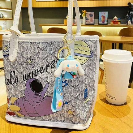 Sanrio Fruit Series Keychain Set - Adorable Kuromi, Cinnamoroll, and Pochacco Charms - Très Elite