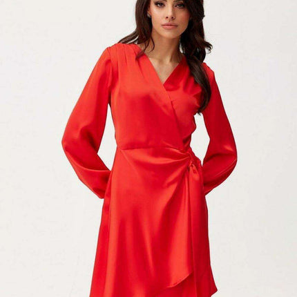 Satin Multi-Way Cocktail Dress with Waist Tie - Chic and Adaptable