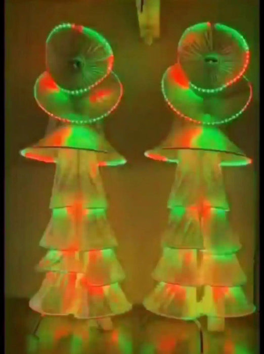 RGB LED Stilt Walker Carnival Costume for Dazzling Stage Performances