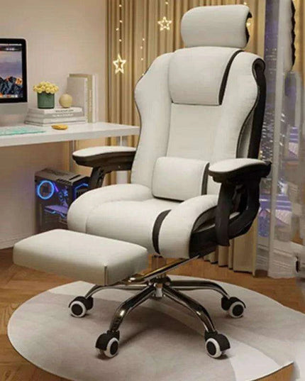 Pink Gaming Throne with Rolling Massage - Elevate Your Workspace!