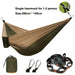 Hammock with Tree Straps | Parachute Nylon | Carabiners | Camping