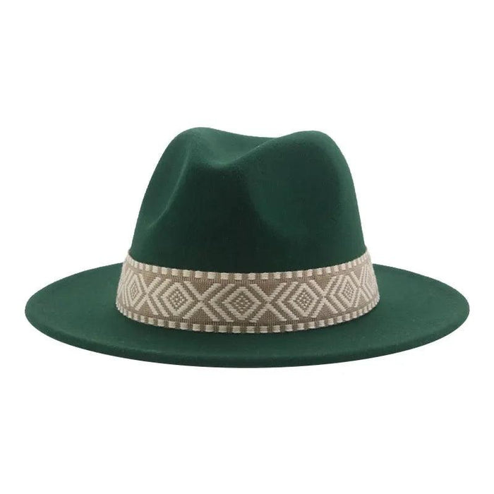 Versatile Unisex Panama Cowboy Hat - Wide Brim Fedora in Classic Camel, Black, and White Felt Options