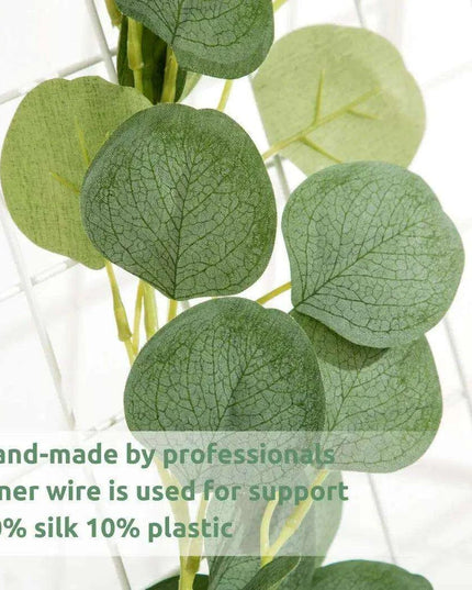 Elegant Silver Dollar Eucalyptus Green Swag - Chic Home Decor Accent