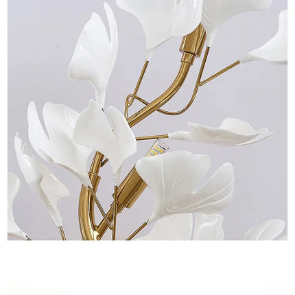 Ginkgo Leaf Wall Lamp | Nordic Luxury Sconce for Living Room & Bedroom