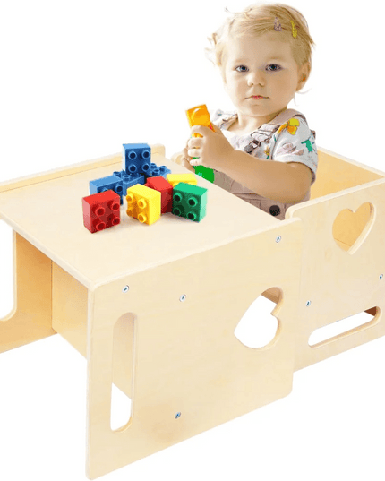 Versatile Montessori Activity Table and Chair Set for Independent Learning and Play