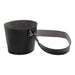 Leather Coffee Cup Sleeve Holder with Handle - Chic Reusable Beverage Carrier for Hot and Cold Drinks