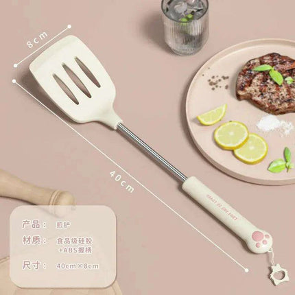 Eco-Friendly Silicone Cooking Utensil Set with Unique Subnets Design - Durable Kitchen Essentials