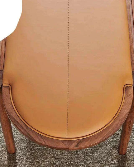 Elegant Leather-Upholstered Solid Wood Bench with Hidden Shoe Storage