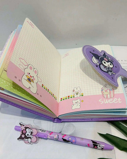Sanrio Style Stationery Set - Adorable Hello Kitty & Cinnamoroll Planner with Cute Pen for Effortless Organization