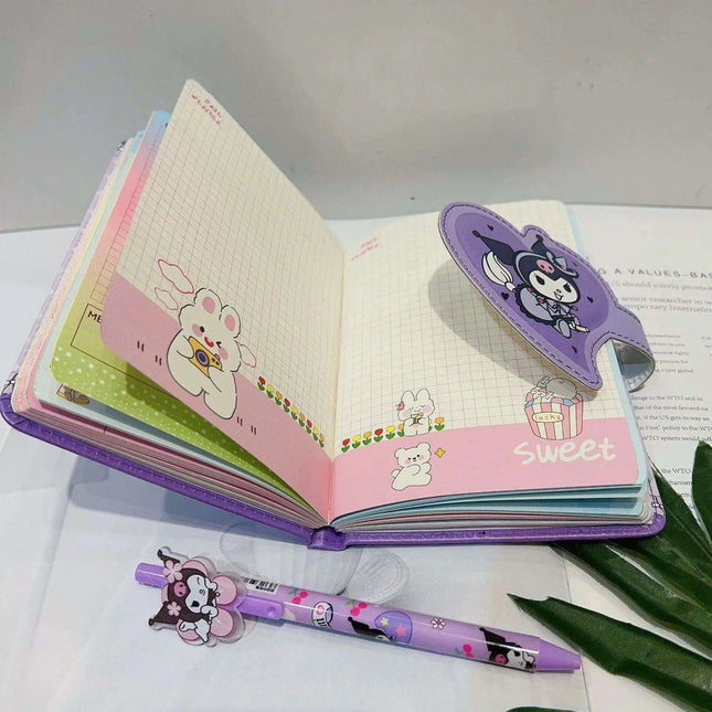 Sanrio Style Stationery Set - Adorable Hello Kitty & Cinnamoroll Planner with Cute Pen for Effortless Organization