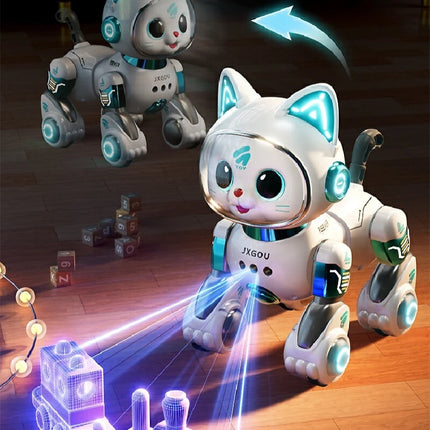 Remote Control Walking Robot Cat Toy with Meowing Sounds