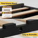 Contemporary LED Full Size Bed Frame with Built-in Storage, USB Ports, RGB Lighting, Customizable Headboard, and Music Sync Features