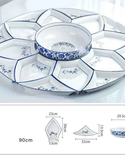 Elegant Round Ceramic Dining Set for Every Occasion