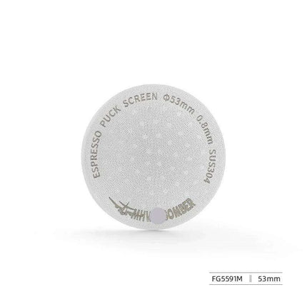 Stainless Steel Double-Layer Espresso Puck Screen for Optimal Coffee Extraction - Compatible with 51/53/58.5mm Portafilters