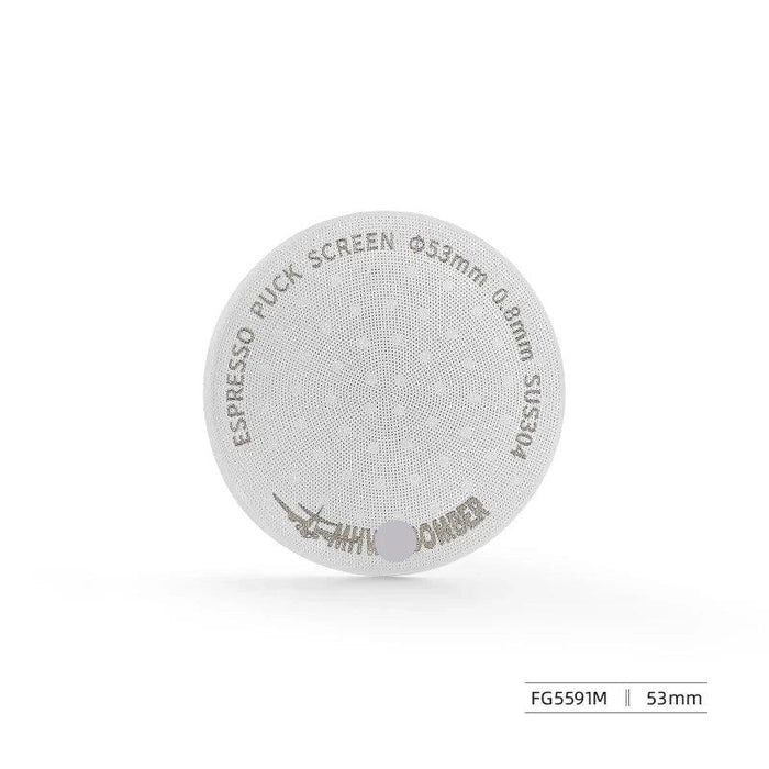 Stainless Steel Double-Layer Espresso Puck Screen for Optimal Coffee Extraction - Compatible with 51/53/58.5mm Portafilters