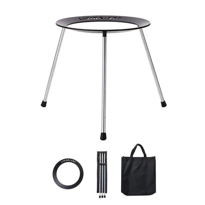Versatile Portable Stainless Steel Korean BBQ Grill Pan for Outdoor Gatherings