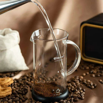 Elegant Handcrafted French Press - Premium Heat-Resistant Glass Coffee Maker for Exceptional Flavor Extraction