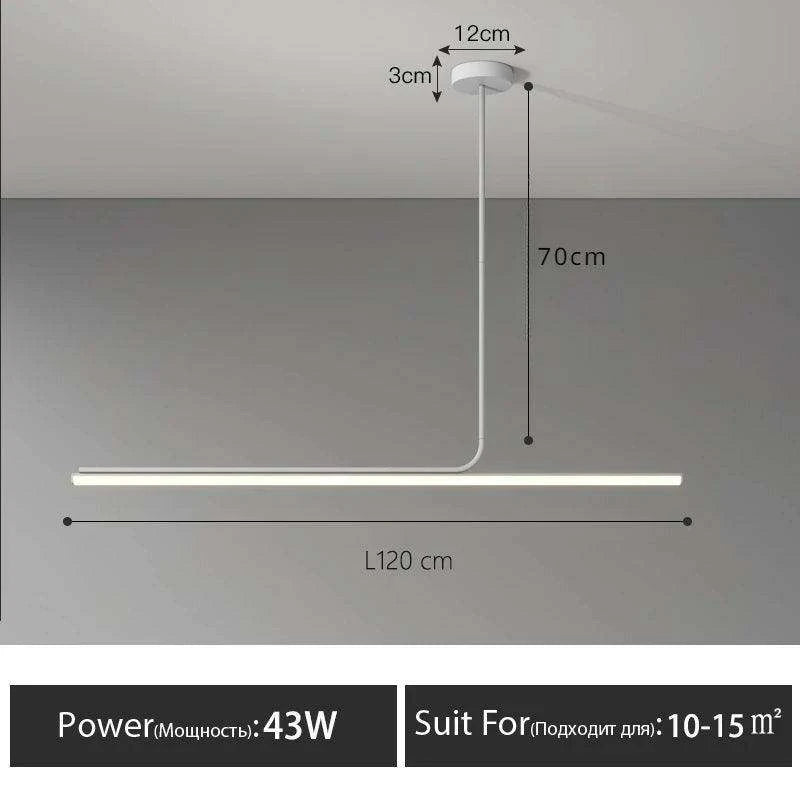 Modern Scandinavian LED Pendant Light with Remote Dimming - Chic Fixture for Dining and Home Bar Areas