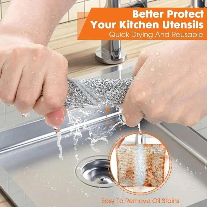 Revolutionary Double-Sided Steel Wire Cleaning Cloth for Effortless Home Maintenance