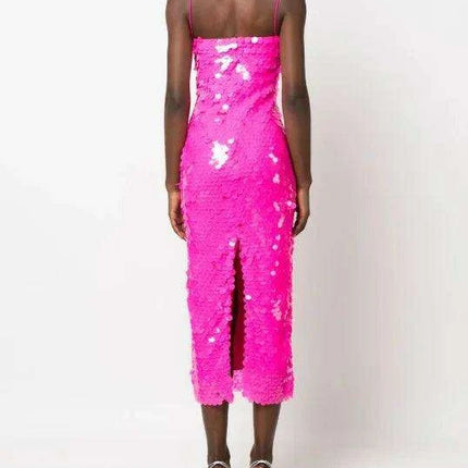 Gorgeous Backless Sequin Cocktail Dress - Elegant Evening Gown for Women