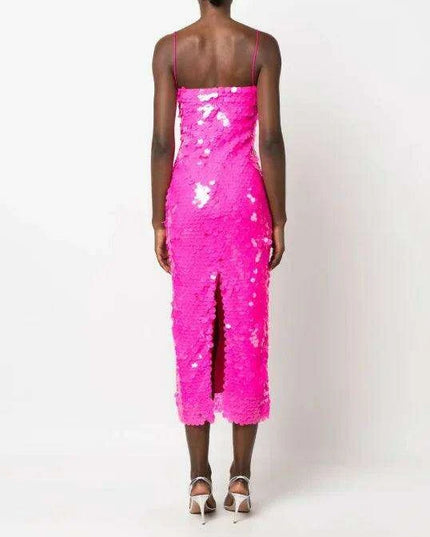 Gorgeous Backless Sequin Cocktail Dress - Elegant Evening Gown for Women