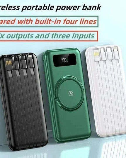 Ultra-High Capacity 200000 mAh Wireless Charger with Rapid Charging and LED Indicator - Your Ultimate Power Companion