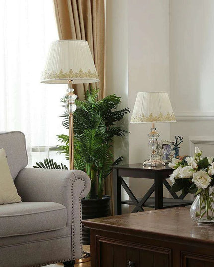 Elegant Crystal LED Floor Light - Modern Design for Chic Interiors