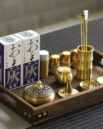 Brass Incense Creation Kit - Versatile Incense Burner Accessories for Yoga, Meditation, and Home Fragrance