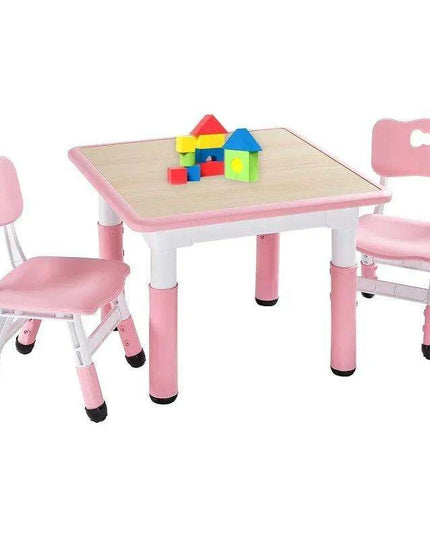 Versatile Activity Table and Chair Set for Kids with 2 Adjustable Chairs - Ideal Creative Space for Ages 3-8