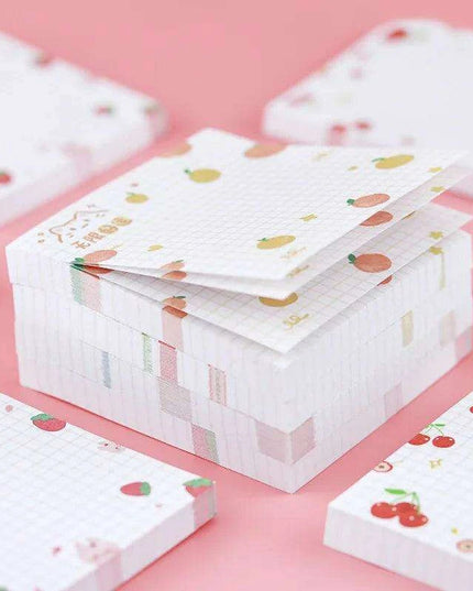 Playful Pets and Fruits Sticky Notes Set: Fun Organization for All