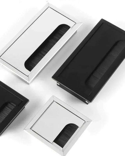 Sleek Rotatable Aluminum Desk Cable Management Grommet with Flip-Top Access