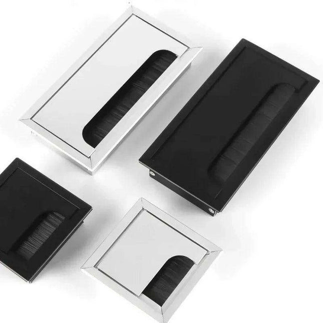 Sleek Rotatable Aluminum Desk Cable Management Grommet with Flip-Top Access