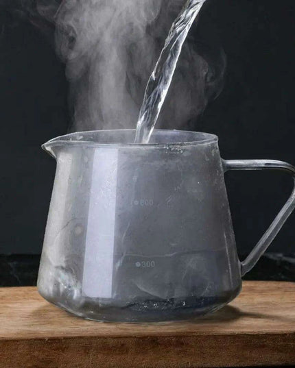 Stylish Borosilicate Glass Coffee Brewing Kit with Precision V-Funnel - Available in 300ml and 600ml Sizes