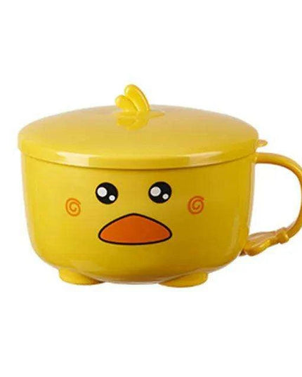 Dino-Themed Stainless Steel Lunch Bowl Set - Fun Meal Container for Kids