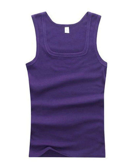 Men's Large Cotton Sleeveless Gym Tank Tops - Bodybuilding Muscle Vests for Fitness
