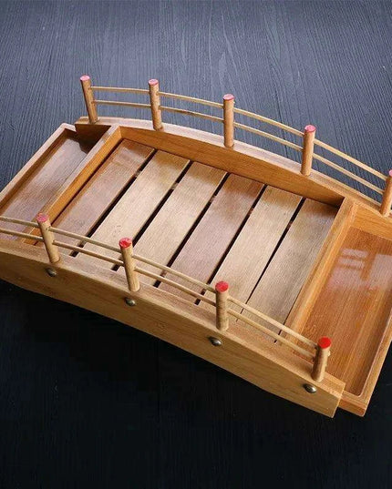 Elegant Dragon Boat Sushi Platter for Sashimi Lovers