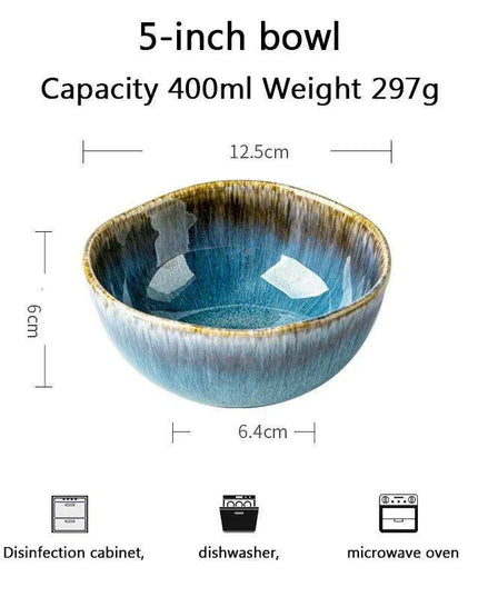 Handcrafted Blue Kiln Charger Plates - Elegant Table Decor for Sophisticated Dining Experiences