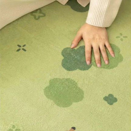Whimsical Kids' Cartoon Plush Area Rug - Soft and Snuggly Floor Carpet